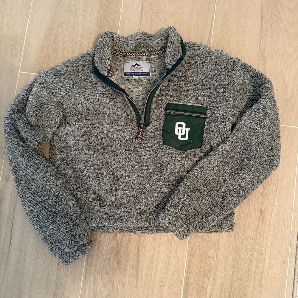 Ohio University cropped fleece